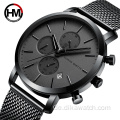 Top-Marke Mode Herrenuhren Multifunktions kleines Zifferblatt Uhr Edelstahl Mesh Business Wasserdichte Armbanduhren